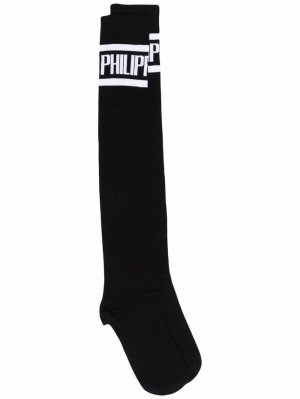 Носки с логотипом Philipp Plein. Цвет: черный
