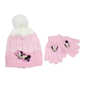 Зимняя шапка с помпоном и перчатками Минни Disney