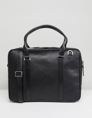 Черная кожаная сумка для ноутбука Affinity-Черный Royal RepubliQ