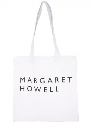 Сумка-шоппер с логотипом Margaret Howell. Цвет: белый