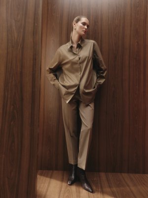 Укороченные брюки Mayer от Present & Simple. Цвет: бежевый