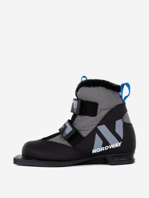 Ботинки для беговых лыж детские Polar 75 mm, Черный Nordway. Цвет: черный