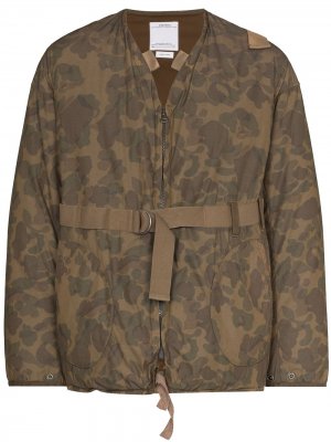 Куртка Harrier с камуфляжным принтом visvim. Цвет: зеленый