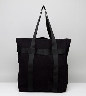 Черная сумка-тоут Forest Weekday. Цвет: черный