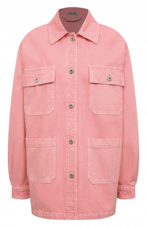 Джинсовая куртка Miu. Цвет: розовый