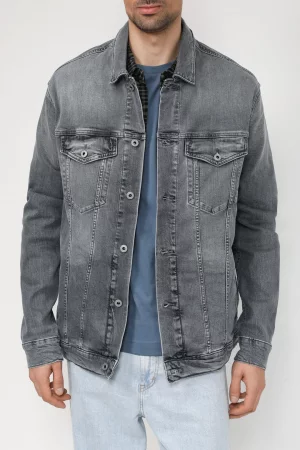 Джинсовая куртка мужская PM402805 синяя M Pepe Jeans. Цвет: синий