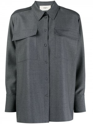 Рубашка с нагрудными карманами Ports 1961. Цвет: серый