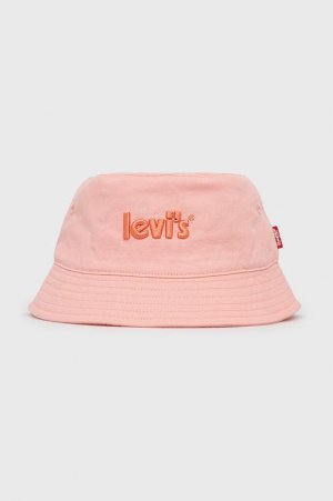 Хлопчатобумажная шапка Levi's, розовый Levi's