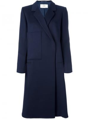 Двубортное пальто Ports 1961. Цвет: синий