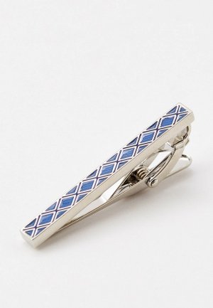 Зажим для галстука Henderson TC-0146, с родиевым покрытием. Цвет: разноцветный