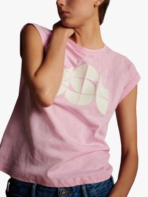 Valentina Футболка с логотипом, розовая SOEUR