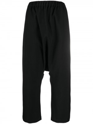 Укороченные брюки с низким шаговым швом Sara Lanzi. Цвет: черный