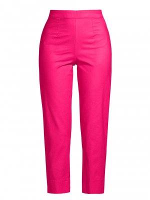 Прямые укороченные брюки Lucy из эластичного хлопка , розовый Frances Valentine