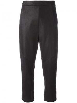 Прямые укороченные брюки Ilaria Nistri. Цвет: коричневый