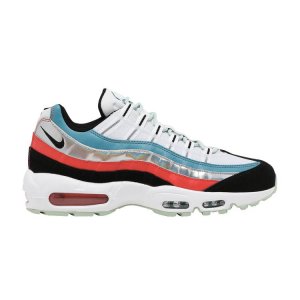 Мужские кроссовки Air Max 95 Alien разноцветные, лазурно-белые CW5451-100 Nike