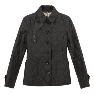 Куртка Diamond Quilted Temperature Control Jacket For Black, черный Burberry
