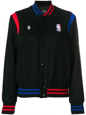 Куртка-бомбер MARCELO BURLON COUNTY OF MILAN X NBA. Цвет: черный