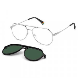 Солнцезащитные очки , серый Polaroid. Цвет: серебристый/серый