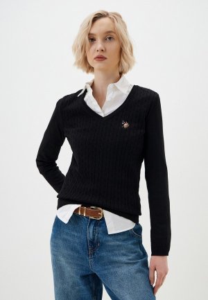 Пуловер U.S. Polo Assn.. Цвет: черный