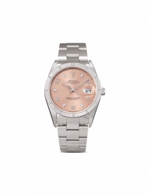 Наручные часы Date pre-owned 34 мм 2002-го года Rolex. Цвет: розовый