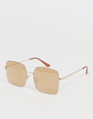 Квадратные солнцезащитные очки в металлической оправе Aldo-Кремовый ALDO