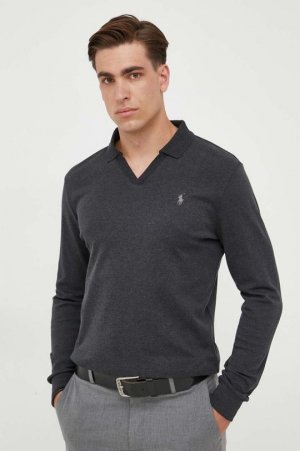 Хлопковая рубашка с длинными рукавами , серый Polo Ralph Lauren