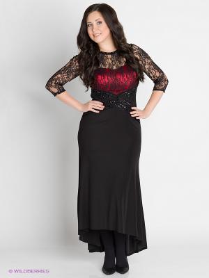 Платье VERDA. Цвет: черный, красный