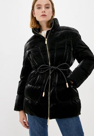Куртка утепленная Elisabetta Franchi. Цвет: черный
