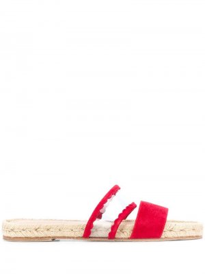 Эспадрильи с ремешками Solange Sandals. Цвет: красный