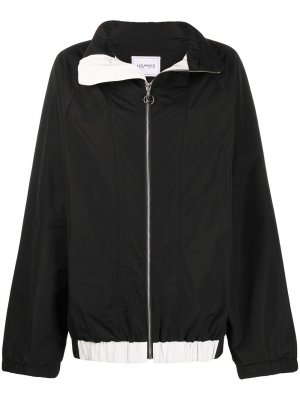 Куртка на молнии с косым воротником Lourdes. Цвет: черный
