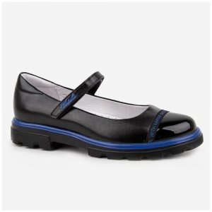 Туфли , размер 37, черный Kapika. Цвет: черный/черный-синий