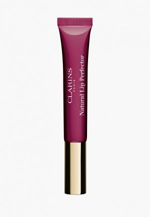 Блеск для губ Clarins Natural Lip Perfector, 08 plum shimmer, 12 мл. Цвет: фиолетовый