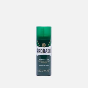 Пена для бритья Shaving Refresh Eucalyptus Oil & Menthol Proraso. Цвет: зелёный
