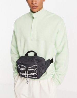 Черная сумка-кошелек на пояс с отделкой веревкой RYV-Черный цвет adidas Originals