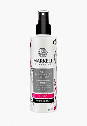 Спрей для волос Markell 15909 PROFESSIONAL ПРОТИВ ВЫПАДЕНИЯ И СТИМУЛЯЦИИ ВОЛОС, 200 мл. Цвет: белый