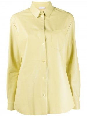 Рубашка с длинными рукавами Maison Ullens. Цвет: желтый