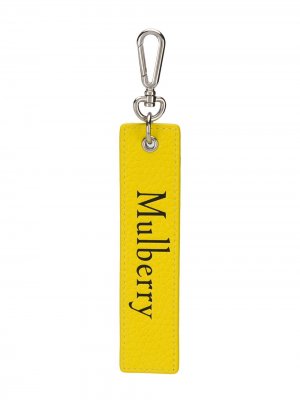 Брелок с логотипом Mulberry. Цвет: желтый