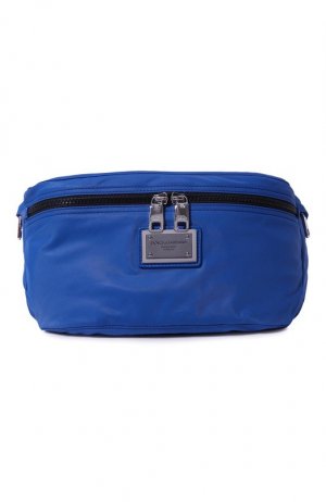 Текстильная поясная сумка Dolce & Gabbana. Цвет: синий