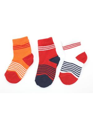 Носки детские Гамма. Цвет: белый, красный, оранжевый