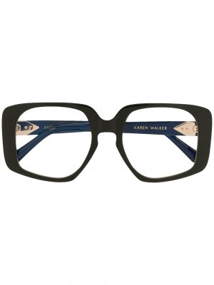 Массивные очки Amina Karen Walker. Цвет: синий