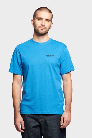 Синяя футболка Hudson с надписью , синий Penfield. Цвет: синий