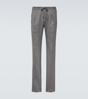 Прямые брюки из натуральной шерсти , серый Incotex