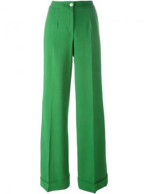 Расклешенные брюки Dolce & Gabbana. Цвет: зелёный