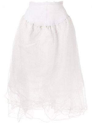 Многослойная юбка Marc Le Bihan. Цвет: серый