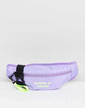 Лиловая сумка-кошелек на пояс -Фиолетовый Haus by Hoxton