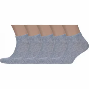 Носки, 5 пар, размер 25-27, серый RuSocks. Цвет: серый