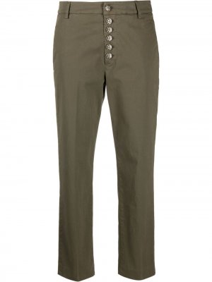 Укороченные брюки чинос Dondup. Цвет: зеленый