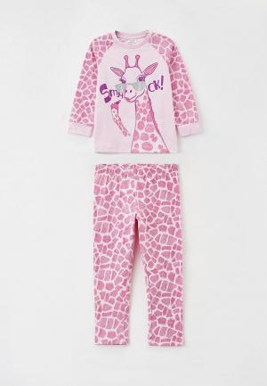 Пижама Chicco. Цвет: розовый