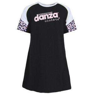 Платье Dimensione danza, хлопок, размер 128, черный Danza. Цвет: черный