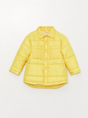 Пальто для маленьких мальчиков с воротником-поло и рисунком LCW ECO, желтый Eco